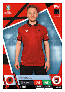 Ivan Balliu Albania Topps Match Attax EURO 2024 #ALB7